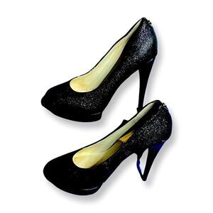 Michael Kors - Platform Heels- Black Sparkles